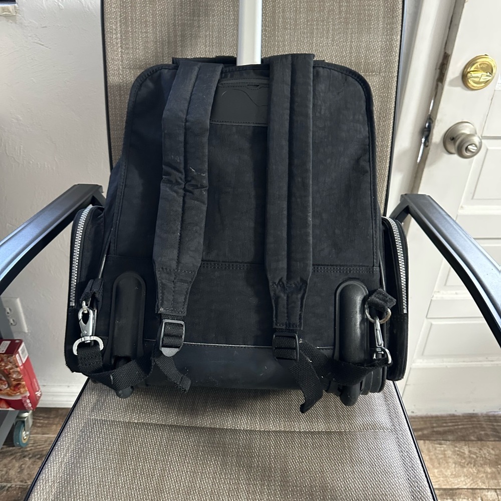 Kipling Black Backpack With Embossed Design - image 6